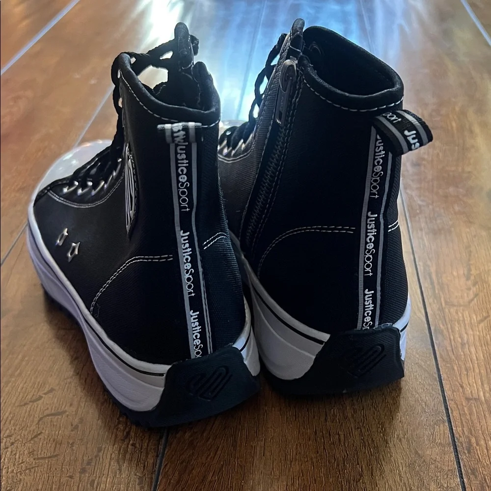 Justice high top shoe